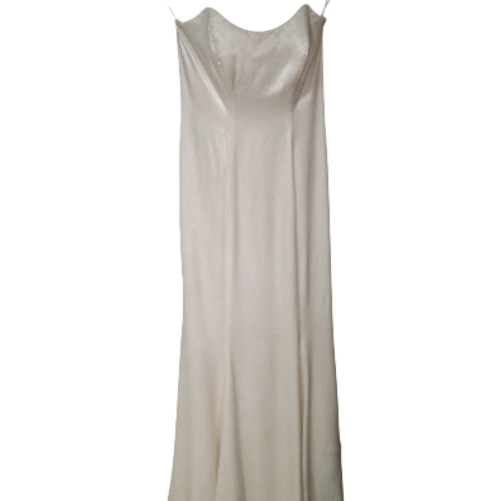 Hugo Buscati Strapless Cream Dress